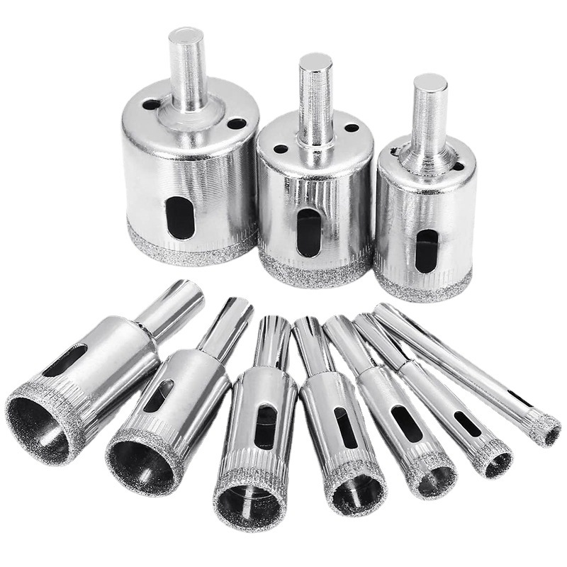 15 piece set marble hole opener set glass tile hole opener diamond drill bead round grinding