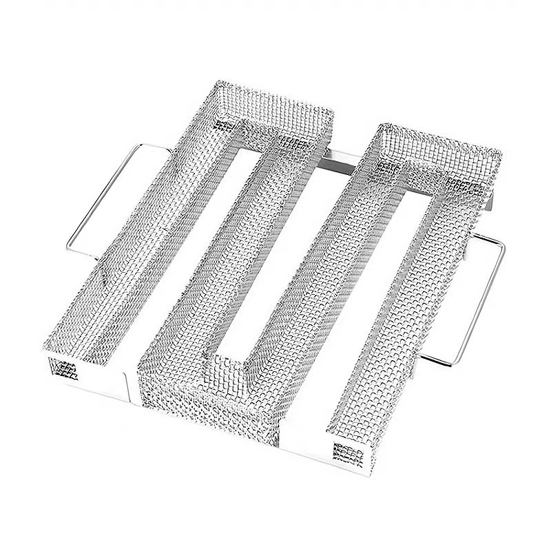 クロスボーダー供給スポット304ステンレス製スモークメッシュバスケット円形角型スモークボックス屋外バーベキュースモークトレイ|undefined