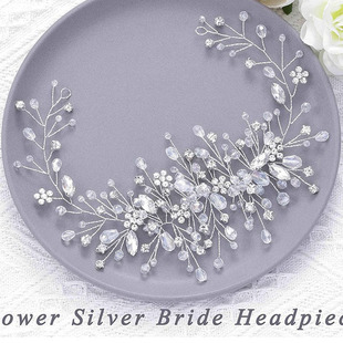 Amazon AliExpress European and American Crystal Headwear Hair Band Rhinestone Hair Accessories Wedding Dress Banquet Headwear Bridal Jewelry