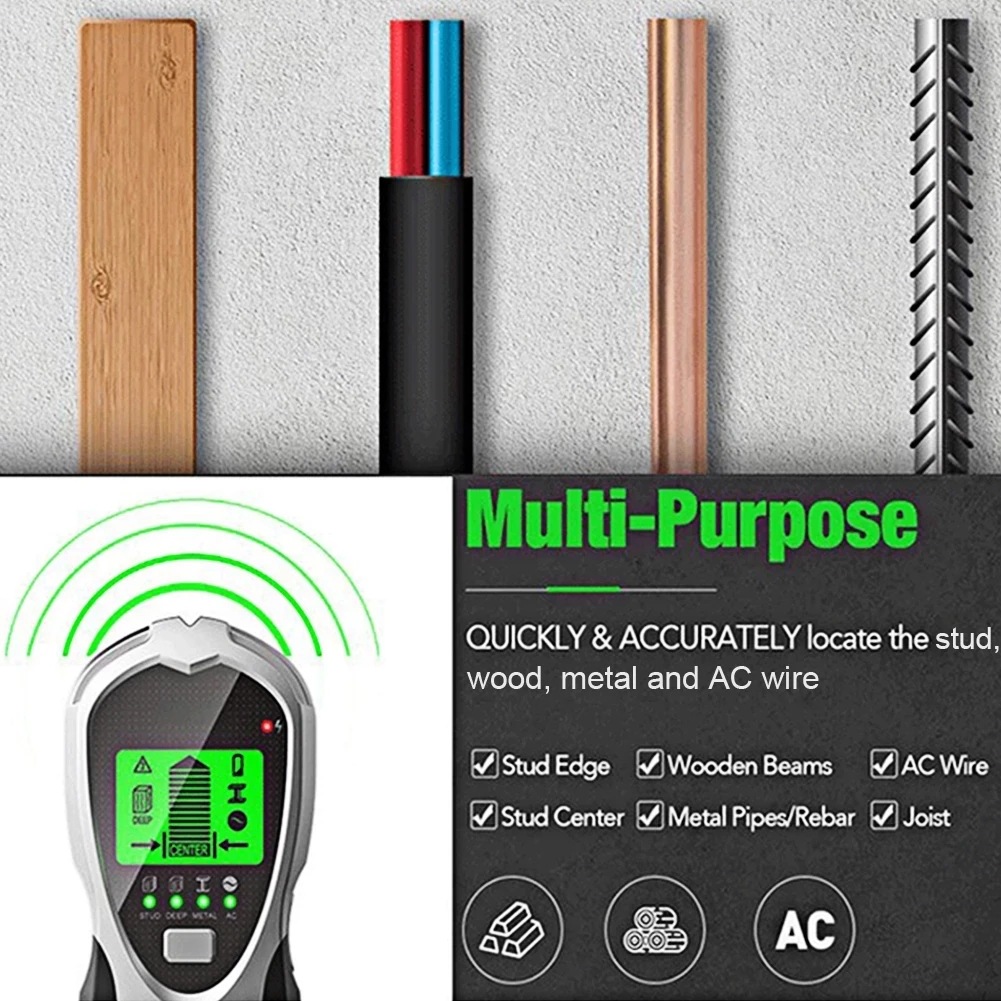 Multi-function digital detector factory direct supply SH201 Wall detector decoration four-in-one detector