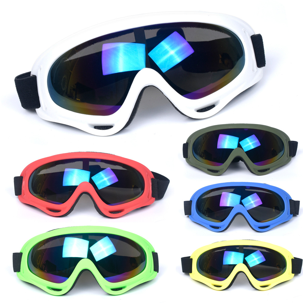Glasses Colored frame multicolored ski glasses motorcycle goggles labor goggles Adult goggles_voghion.com