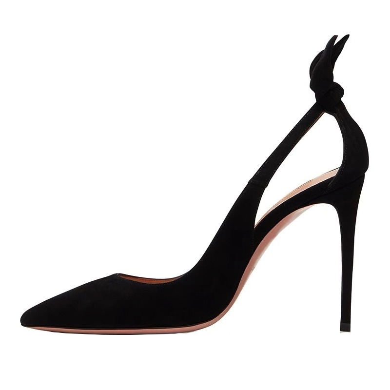 Foreign Trade Europe and America Sexy Nightclub Bed High Heels Women's Stiletto Heel Rabbit Ear Hollow Women's Sandals Women's Pointed Heel