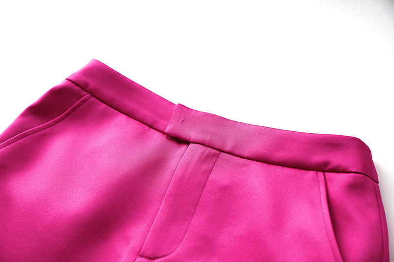 High-end French Retro Spring and Summer Sanding Bright Noodles Niche Design Suit Jacket Vest Skirt Three-piece Set_voghion.com