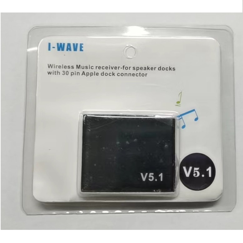 New 5.1 version 30Pin Bluetooth audio receiver speaker I-WAVE Bluetooth adapter Bluetooth receiver