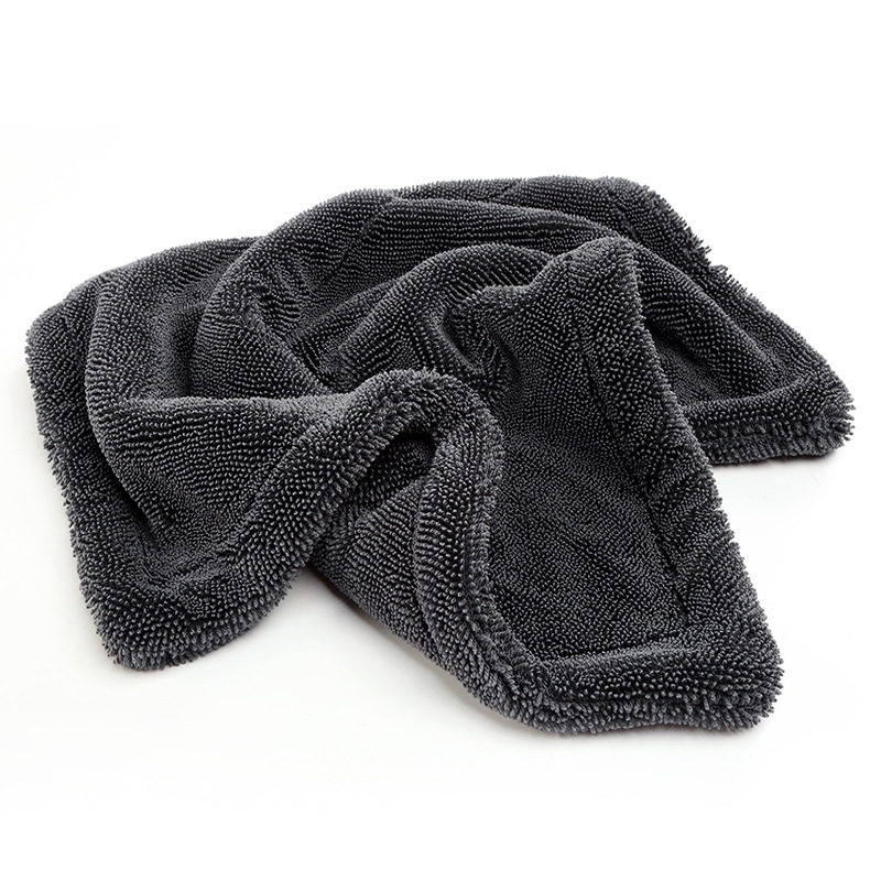 Twisted double-layer braid cloth car wash towel fine fiber cloth absorbent car cleaning cloth fiber towel