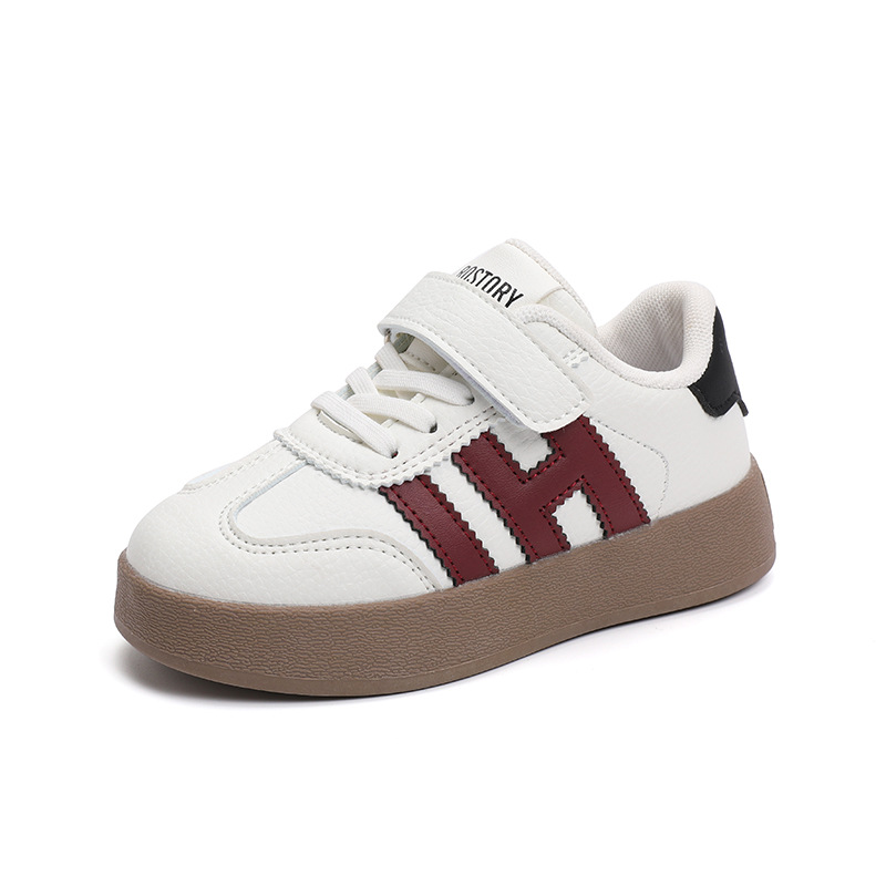 Little white shoes girls' board shoes 2023 autumn and winter New fleece-lined sneaker middle and big Children students casual shoes
