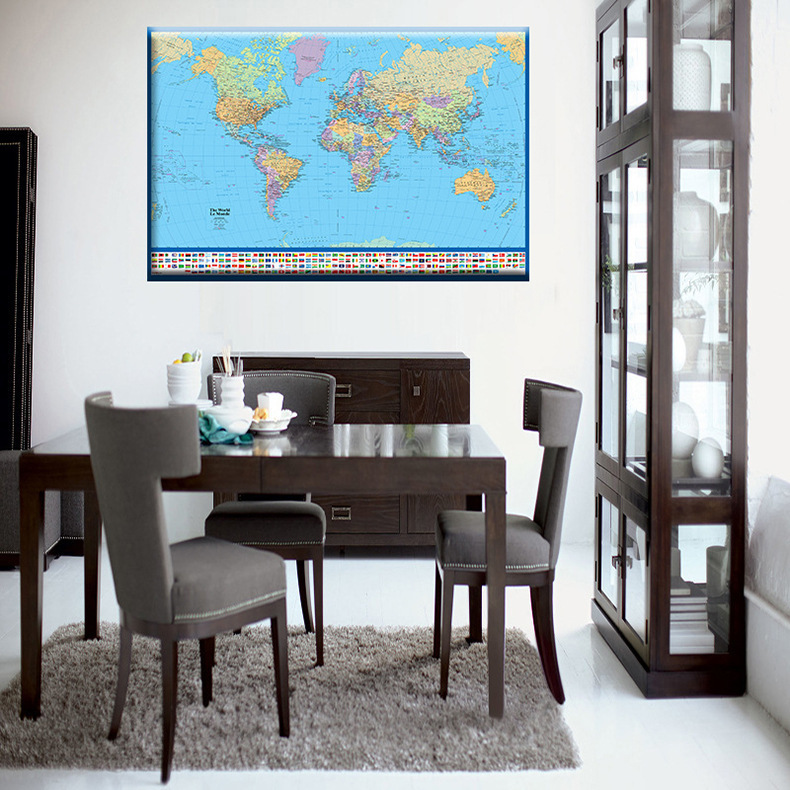 AliExpress Rights Game Poster Spray Painting Retro Style Map Living Room Hanging Painting Internet Cafe Game Hall Decorative Painting