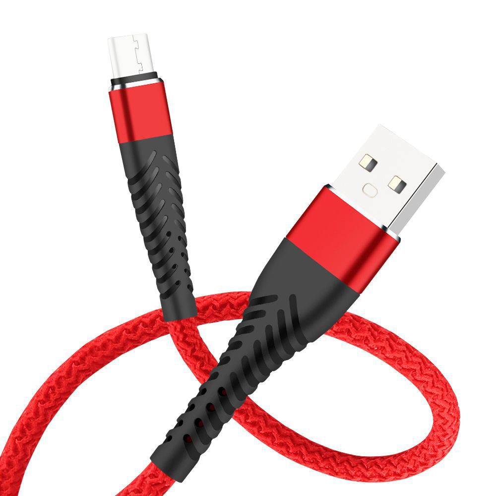 The new fishtail knitting charging cable is suitable for Apple Android TypeC mobile phone data cable 2.4A fast charging line