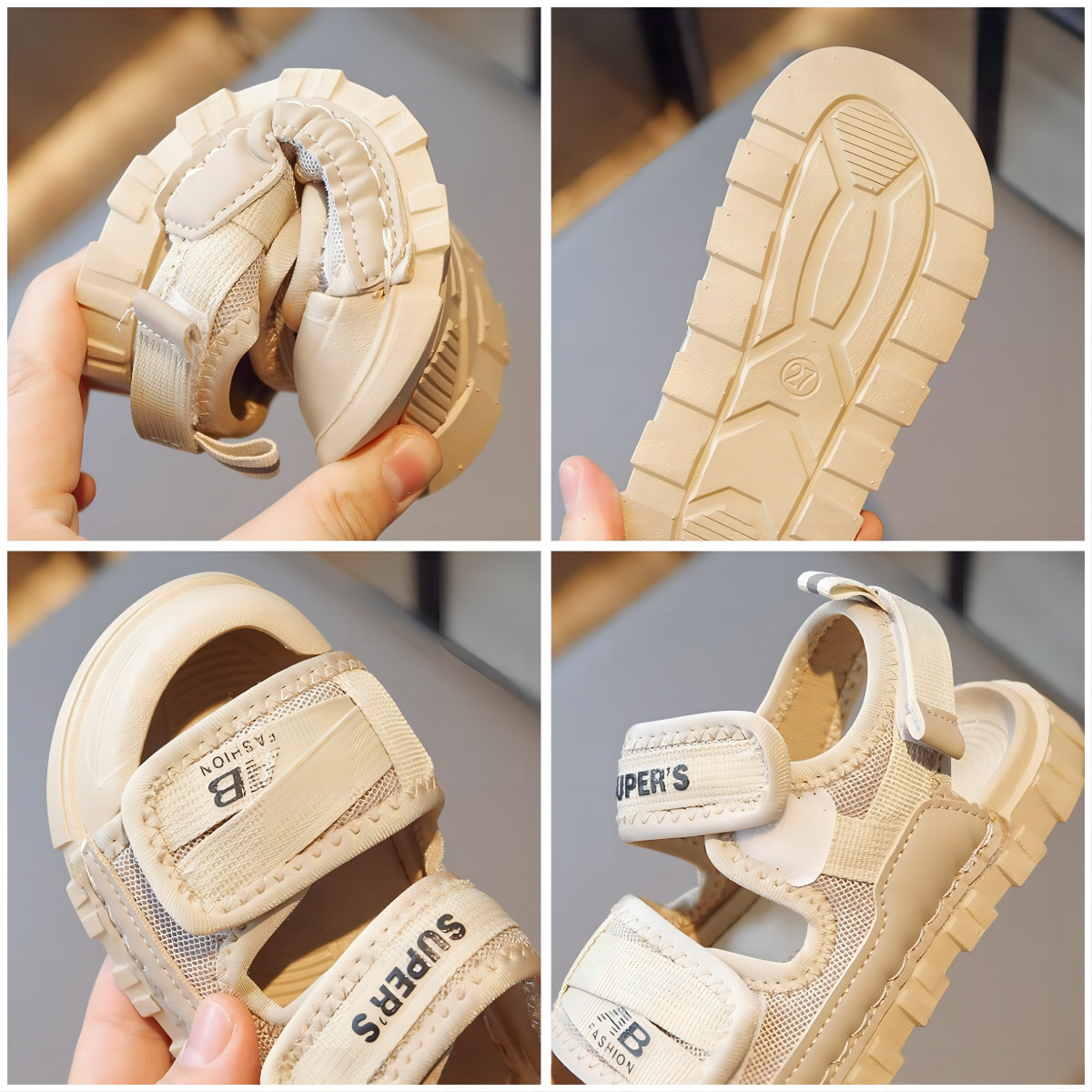 Children's Sandals 2024 Summer New Boys and Girls Beach Sandals Breathable Casual Sports Men's Treasure Summer Shoes Cross-border