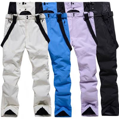 2022 new ski pants men's and women's large size warm veneer double waterproof windproof pants e-commerce support a generation of hair