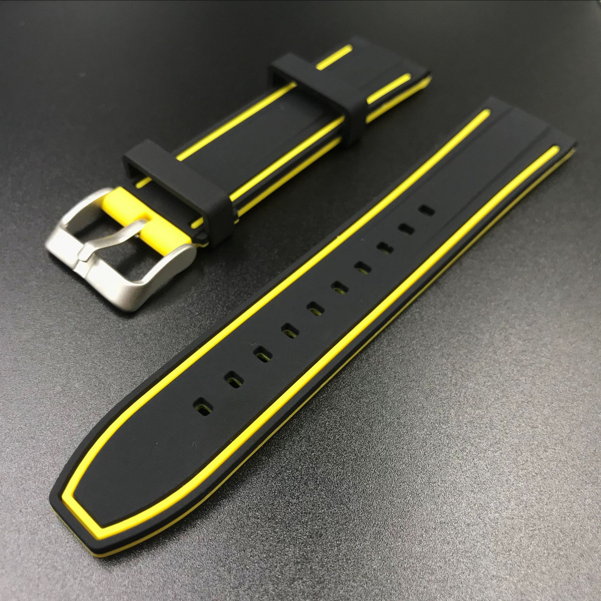 Black face yellow bottom