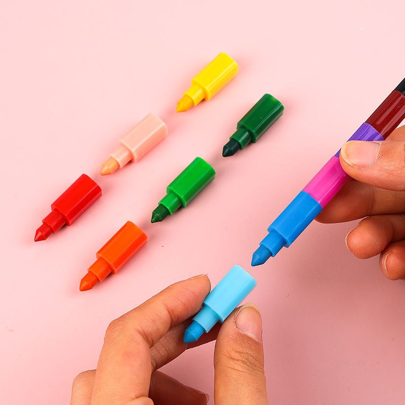 Оптовая 12 Цвет шить мелки Дети DIY творческий цвет один блок живопись заполнение граффити квадратные мелки