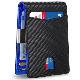 Amazon Men's Wallet Card Holder Anti-degaussing US Gold Clip rfid Men's Wallet Multifunctional Large Capacity Card Holder