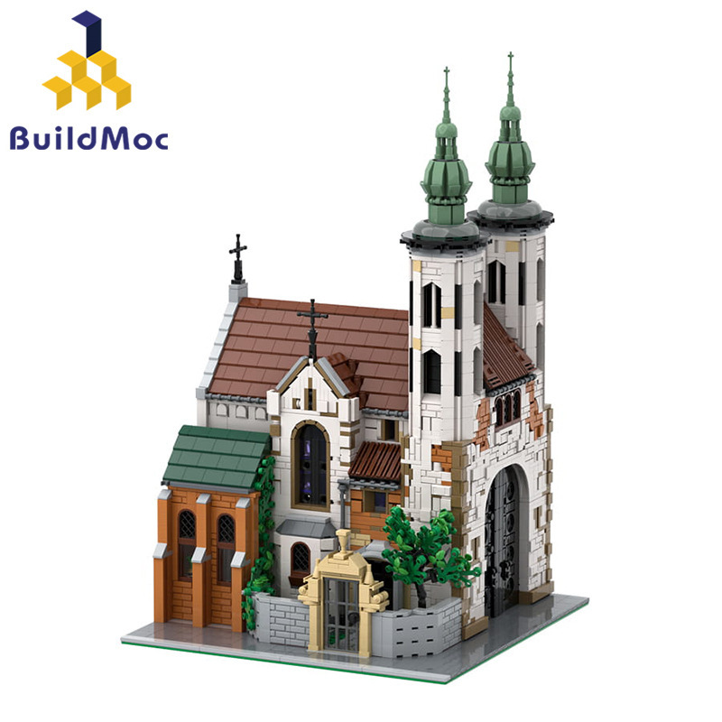 Buildmoc Architecture シリーズ セント アンドリューの教会 - セント アンドリューの教会 Moc-124447 積み木組み立ておもちゃ|undefined