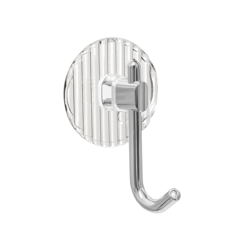 Acrylic Hook bathroom seamless sticky hook punch-free strong adhesive schoolbag behind the door wall clothes hook bathroom