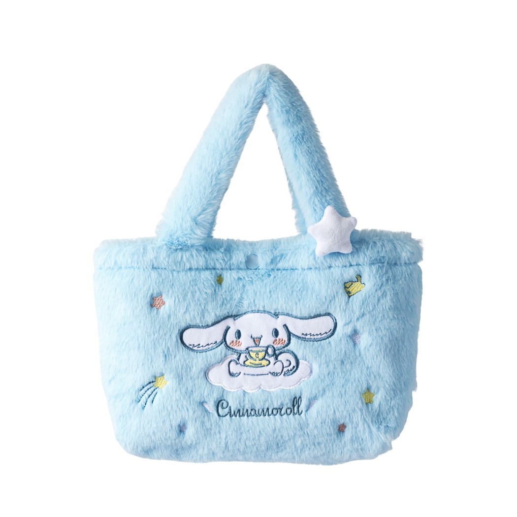 New colorful Sanrio handbag, Cinnamon dog Kurome Melody plush toy backpack, versatile model