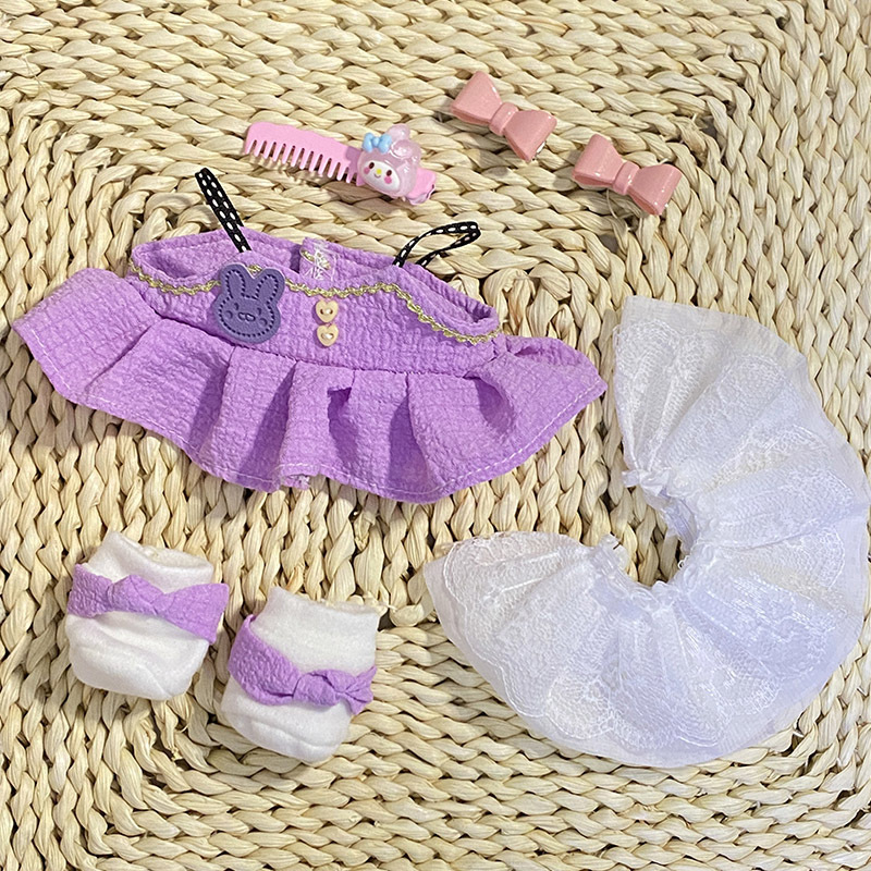 Cotton Doll 20cm Doll Clothes Spot Non-Attribute Princess Skirt Doll Clothes Shoes Gift Doll for Girls