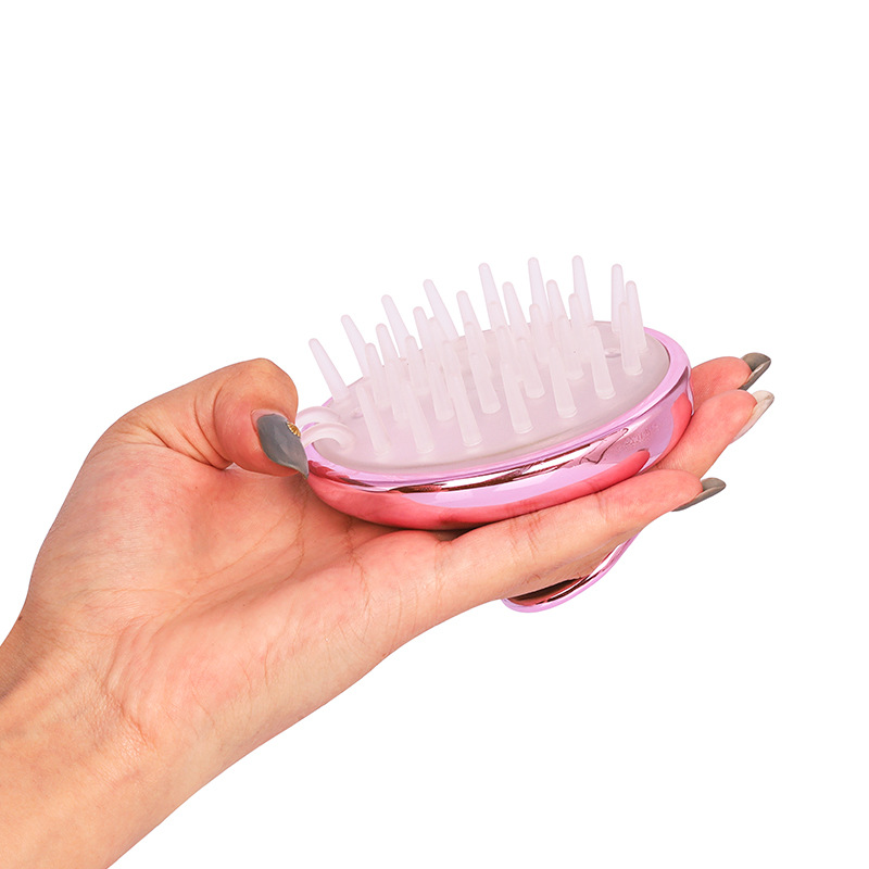 Color shampoo brush dense tooth comb soft and comfortable scalp massage cleaning multifunctional massage comb wet and dry dual use in stock