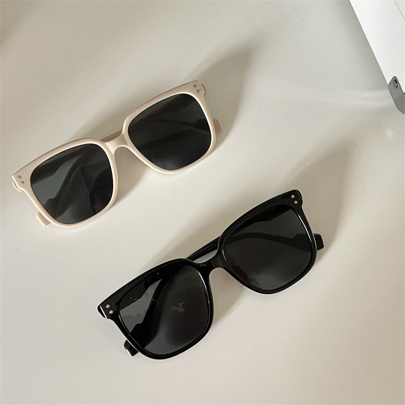 gm sunglasses women's high-end fashion 2024 new milky white sunglasses glasses UV protection can be equipped with myopia