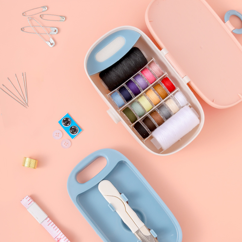 New Household Multifunctional Sewing Storage Box Portable Sewing Sewing Bag Set Hand Sewing Needle Storage Box Wholesale