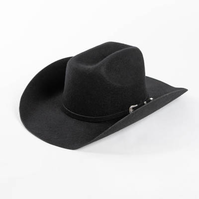 Autumn and Winter new fashion belt buckle decorative woolen curling wide brim Jazz hat outdoor warm concave shape top hat