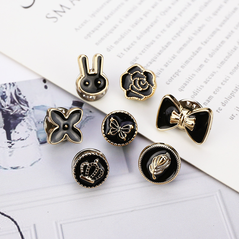 Anti-glare buckle detachable adjustable nail-Free button sweater shirt bubble seam-free invisible jewelry buttons