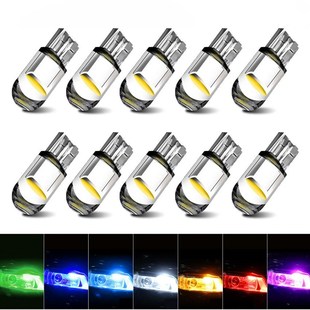 Car width light T10 crystal transparent integrated LED small car light COB highlight W5W license plate light reading light