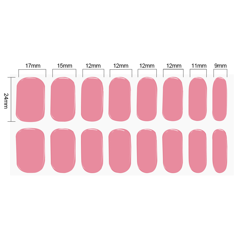 New UV Nail Stickers Second Generation Semi-curing Phototherapy Nail Art Stickers Full Stickers Waterproof and Long-lasting Cream Wind Soft Gel Stickers