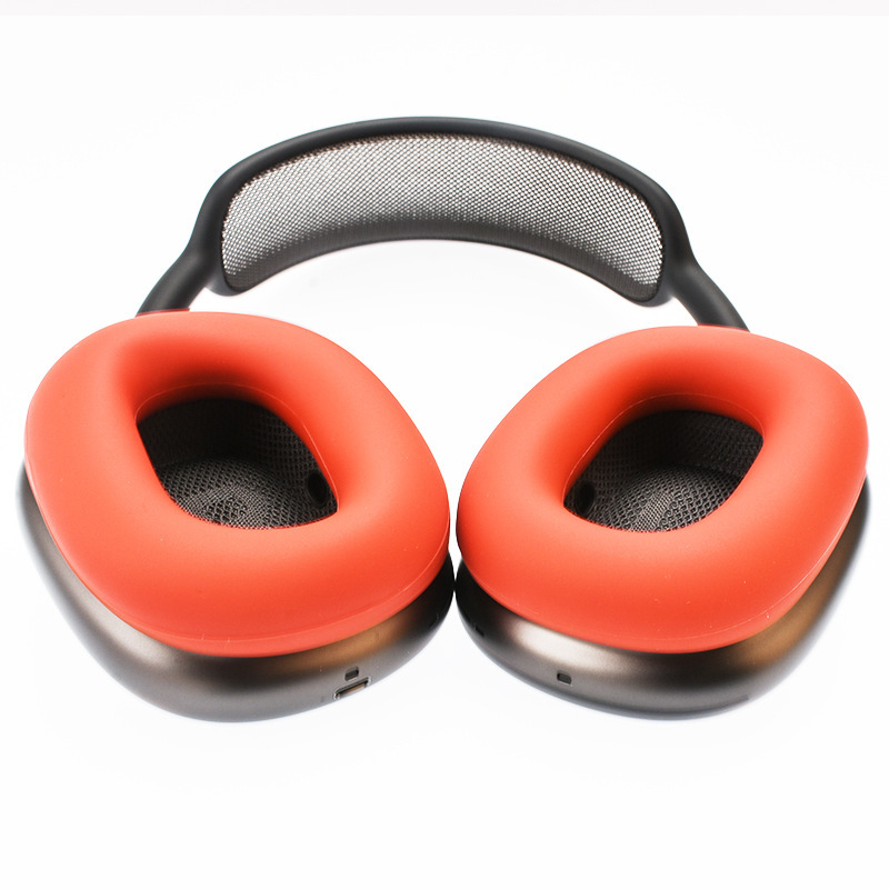 Подходит для Apple AirPods Max Защитный чехол для гарнитуры Крышка для ушей Защитная оболочка с креплением на голову Устойчивый к царапинам силиконовый чехол