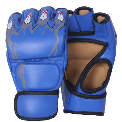 Sanda Boxing Training Gloves Actual Combat MMA Gloves Extra Thickened Wear-resistant Fitness Gloves Finger Leakage