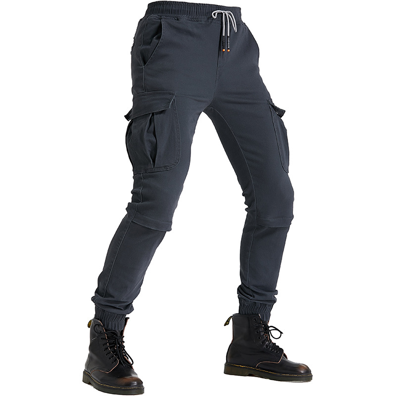 Factory direct tooling pants multi-bag motorcycle jeans men's motorcycle anti-fall leisure riding pants