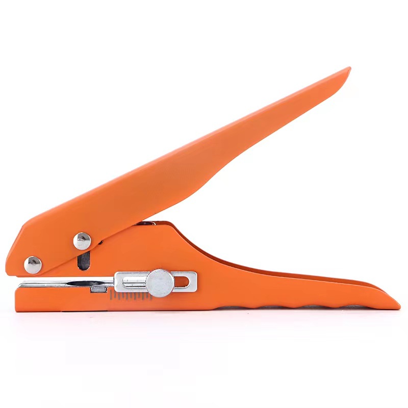 All-iron PVC card edge strip punching pliers punching 8mm15mm flat Bevel ecological screw eye concealing pliers