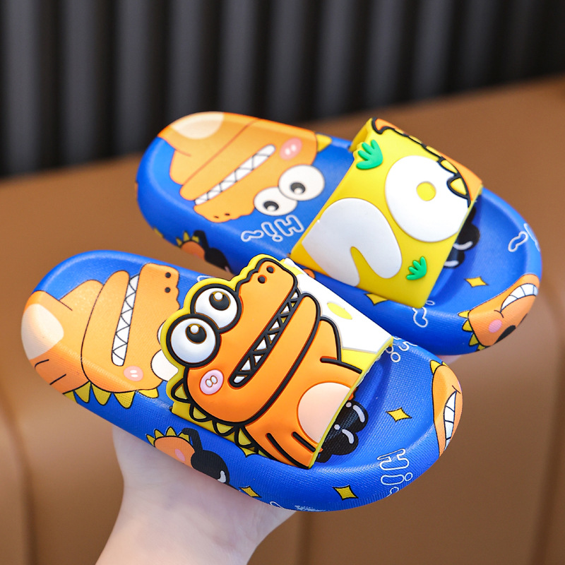 Children's slippers summer boys' cartoon indoor bath non-slip soft bottom girls' cute baby home children's slippers