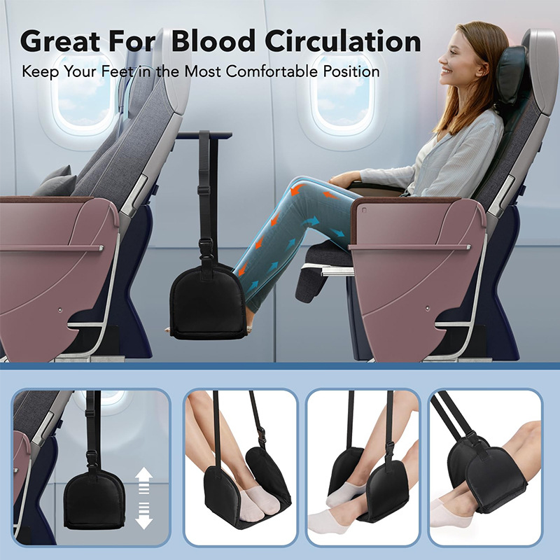Convenient Aircraft Lifting Bed in stock Office Leisure Lifting Bed Aircraft High-speed Rail Travel Lifting Hammock Foot