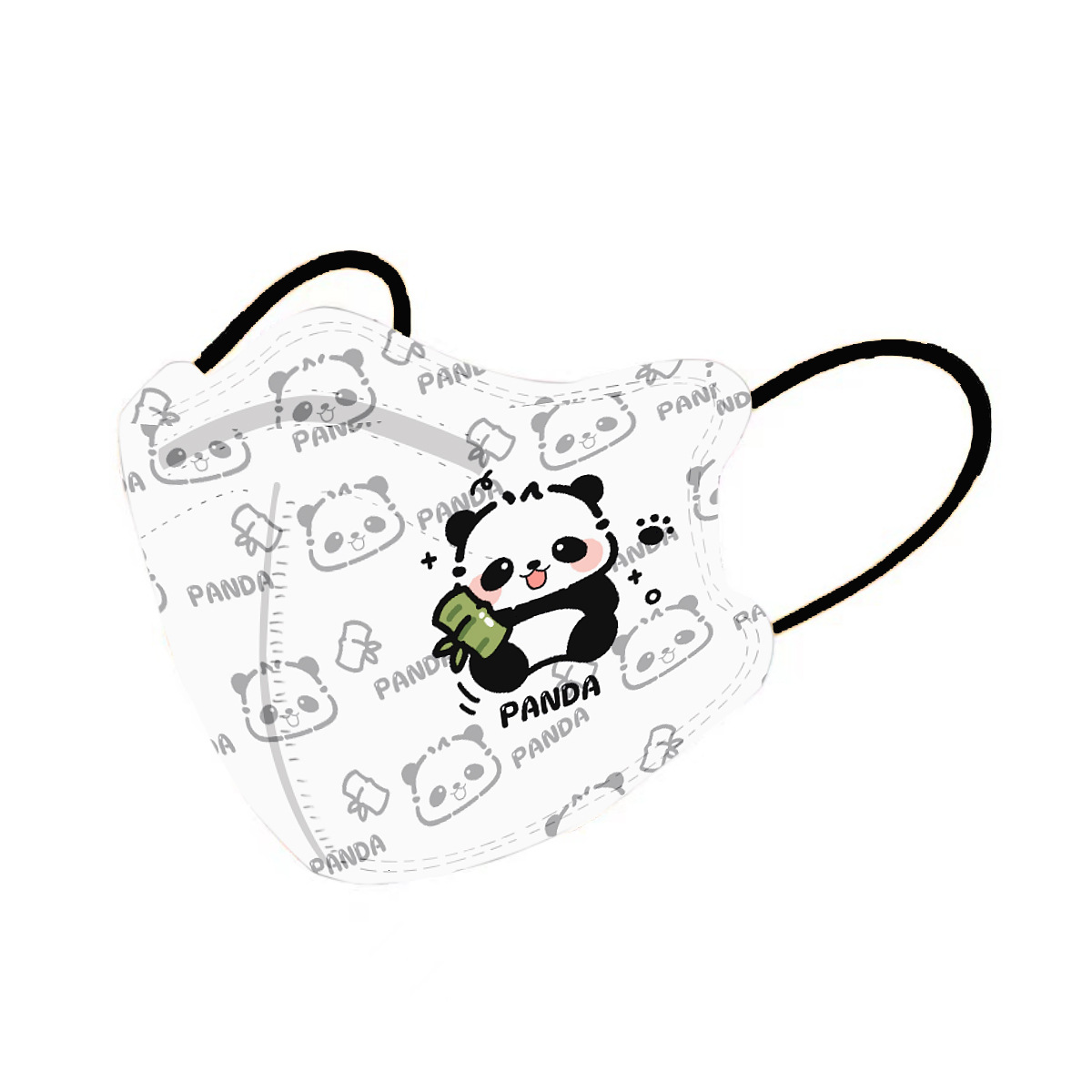 Original Cute panda children's mask KN95 level three-dimensional mask parent-child disposable mask independent packaging