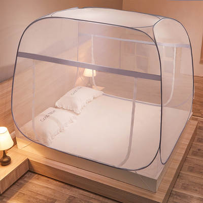 New yurt mosquito net installation-free household foldable 1.2 meters to 1.8 meters size single and double door bottomless