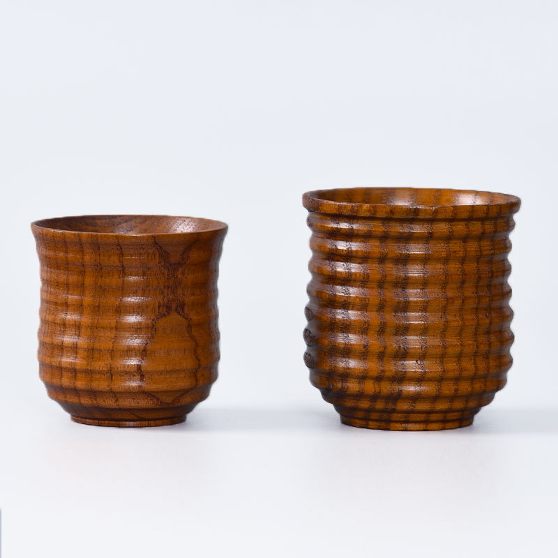 Origin and supply of one-piece forming creative big belly Cup Chinese-style thermal insulation wooden cup universal wooden water cup can be made logo