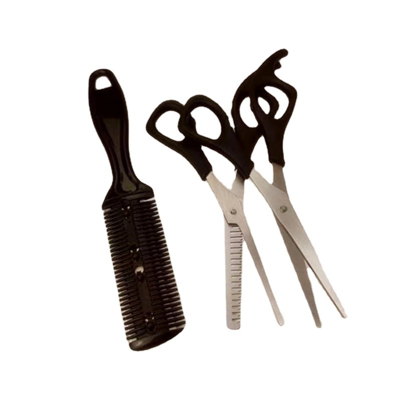 Barber Scissors Cut Bangs Artifact Self-cutting Hair Tooth Cutters Household Bangs Thinning Hair Cutting Set for Women