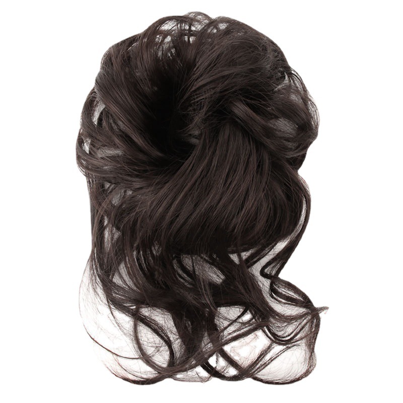 Korean Style Elegant Natural Fluffy Lazy Elegant Wig Ring Long Whisker Hair Wig Bag Cheongsam Photography Hair Hair Accessories
