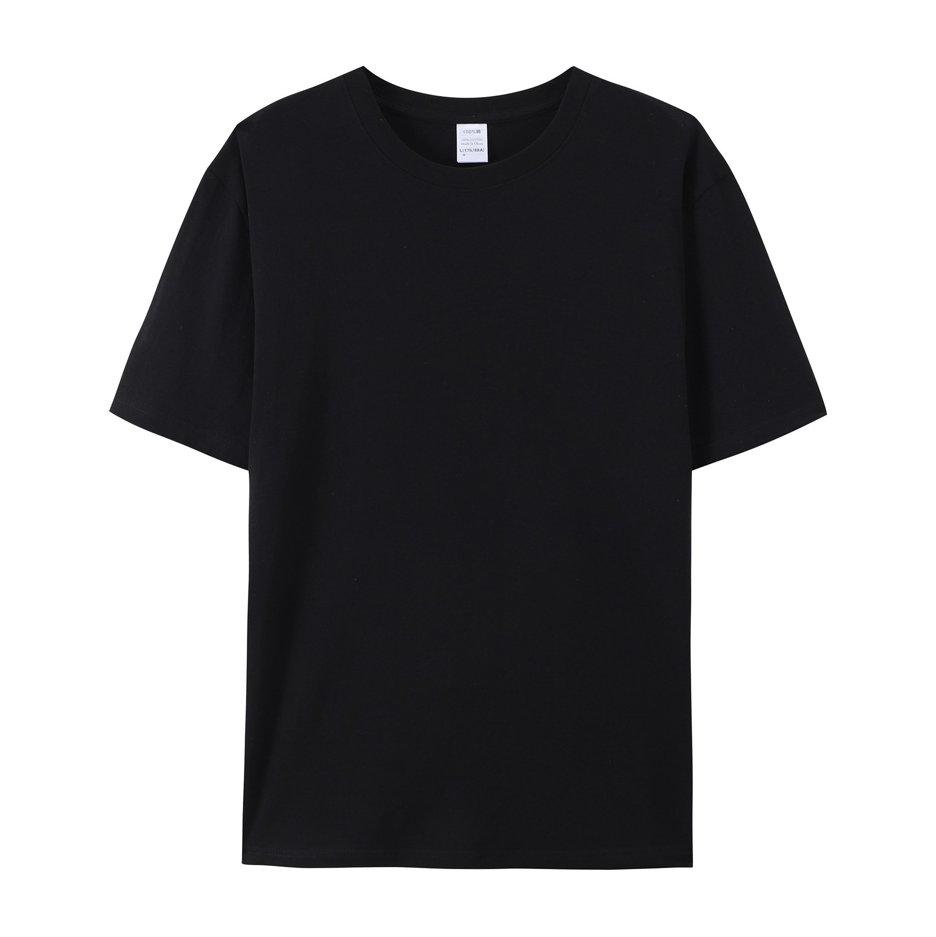 Foreign Trade European Size Large Round Neck Short Sleeve T-Shirt Printed and Embroidered logo Cultural Advertising Shirt Enterprise Work Group Party Clothes