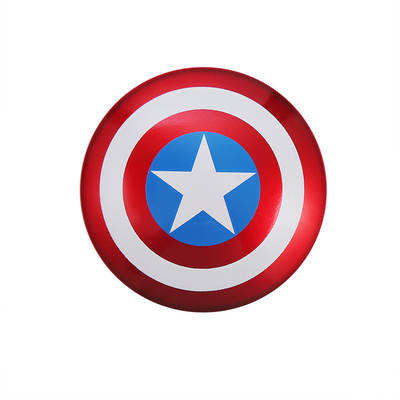 Captain America's one-button activation protective cover decorative sticker decorative ring button decorative cover automotive interior products modification