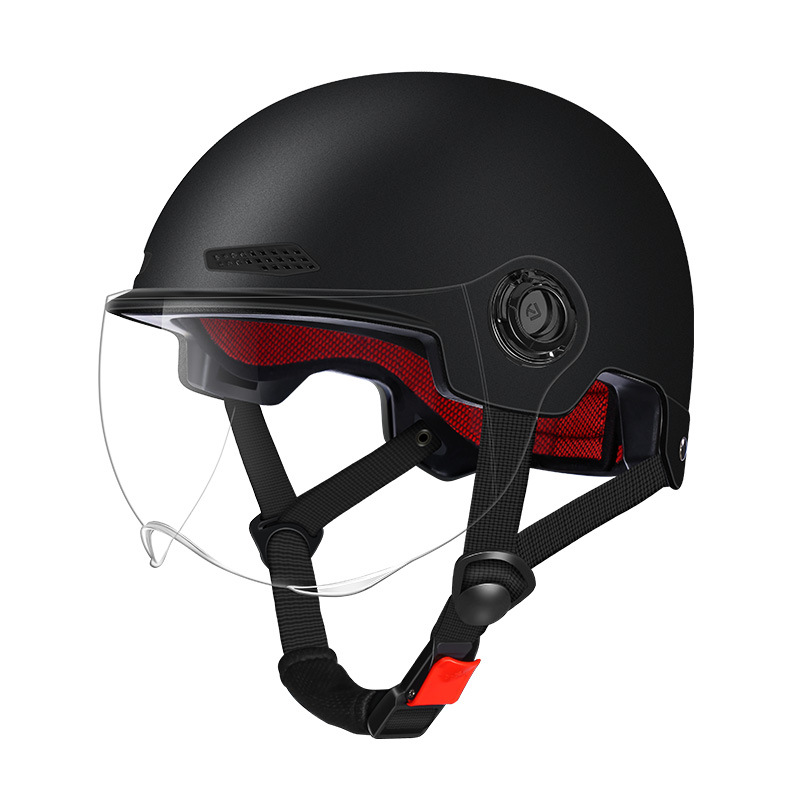 3c Certification Helmet Electric Car Men's And Women's New National Standard Summer Sunscreen Helmet Solid Color Four Seasons Half Helm_voghion.com