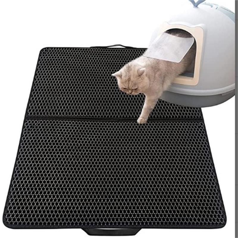 Factory Supply EVA Double Layer Cat Litter Mat Material Cat Litter Basin Mat Anti-take-out Cat Litter Mat Pet Products Sand Control Mat