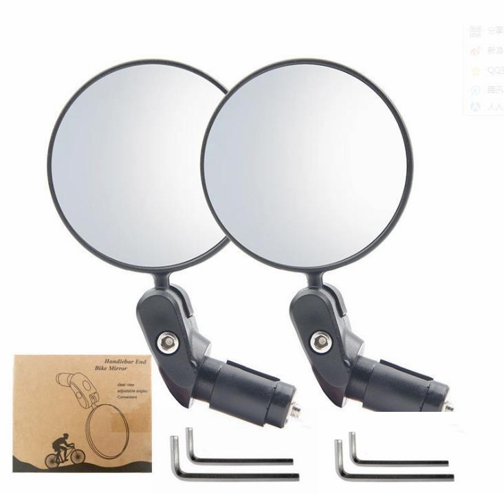 Bicycle rearview mirror mountain road car foldable convex rearview mirror universal mirror riding equipment
