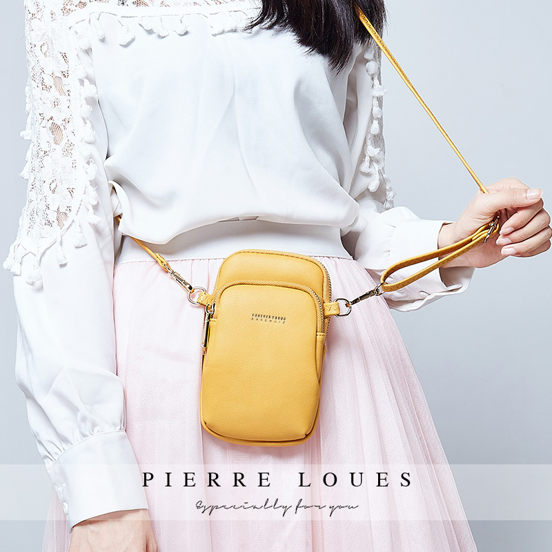 Cross-border bag 2024 new ladies mobile phone bag fashion simple shoulder messenger bag Korea PU women's bag wholesale