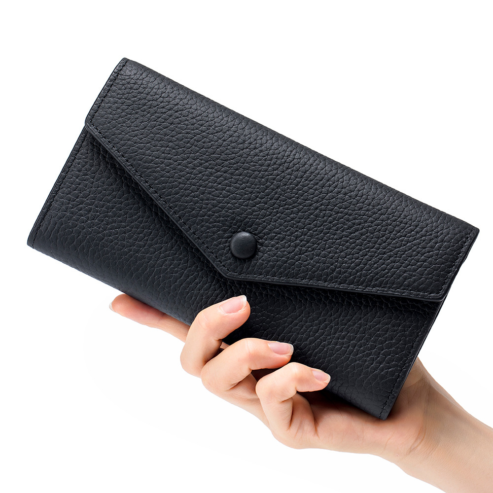 New leather long wallet multi-functional hand bag mobile phone wallet soft leather simple temperament wallet large capacity