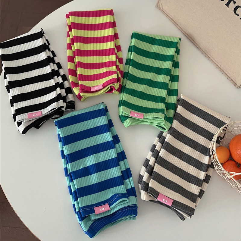 Blue Sun Protection Sleeves Loose Sunshade Summer Driving Riding Stripe UV Protection Stripe Ice Sleeve 2023 New