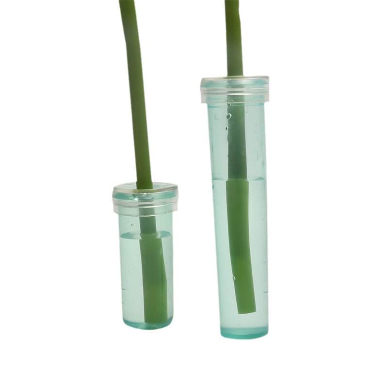 Bright fresh-keeping tube nutrition tube orchid tube flower shop floral bouquet flower packaging water pipe simple and convenient wholesale