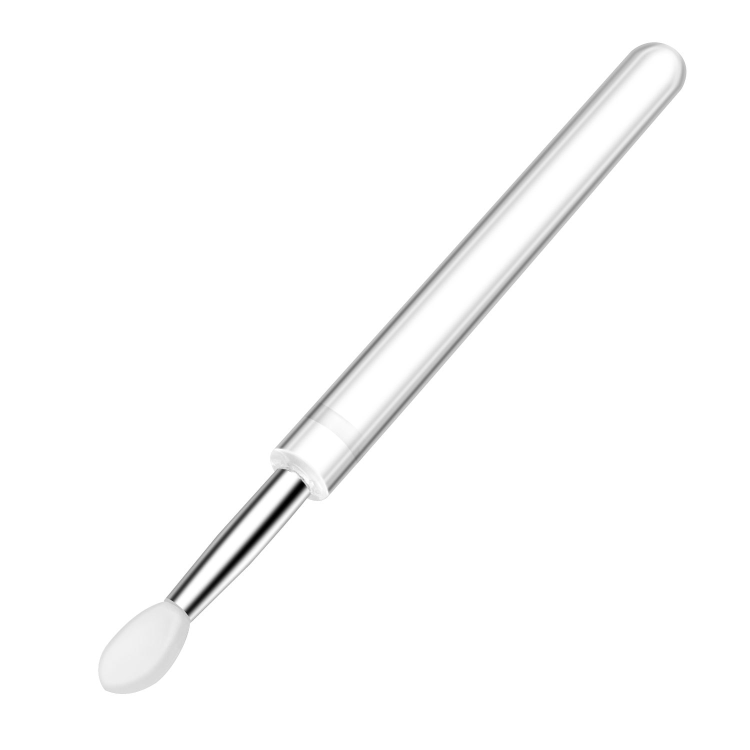 Silicone Lip Brush with Lid Dust Lip Film Brush Lipstick Multifunctional Brush Lipstick Brush Sequin Eye Shadow Brush Portable Brush