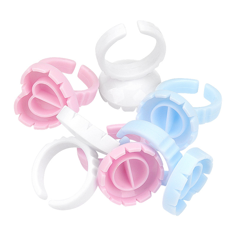Tattoo ring color cup one second flowering glue tray grafting eyelash glue ring flowering cup